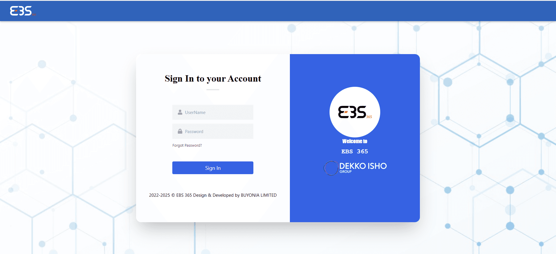 EBS-365 ERP screenshot 1